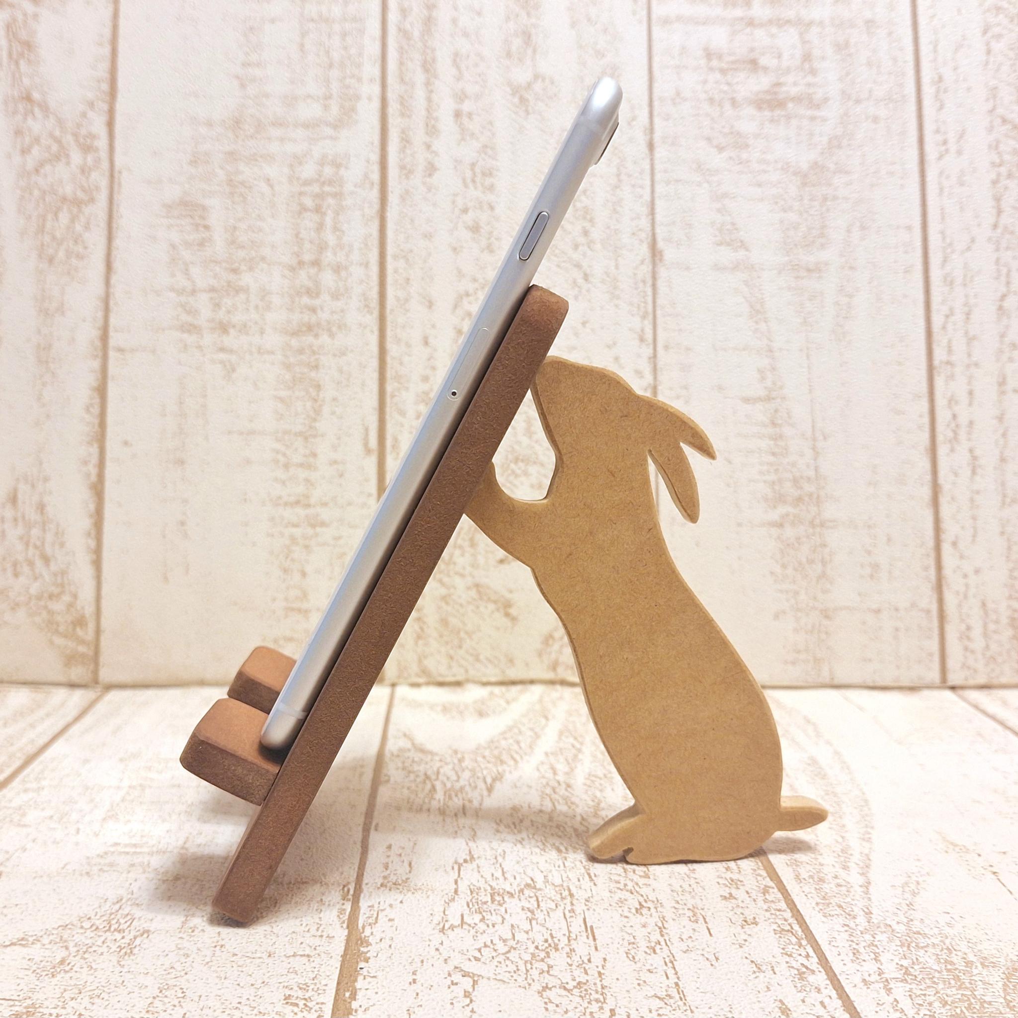 【受注制作】動物が支えるスマホスタンド リニューアル版（17種類対応・名入れ可・色変更可） | 4枚目