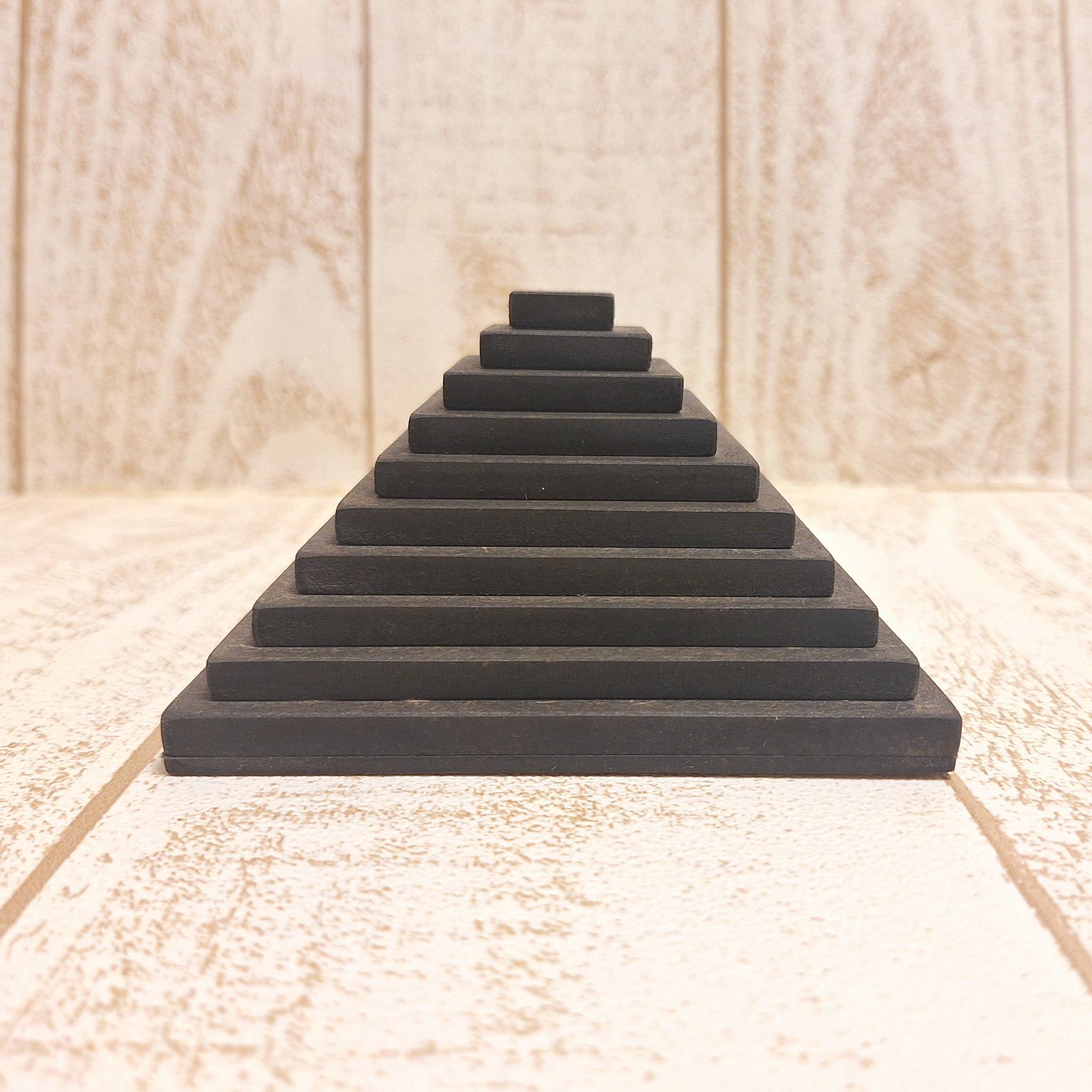 木製ピラミッド型オブジェ・小物入れ｜サイズ・カラー選択可／印鑑・アクセサリー収納 | 9枚目